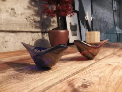 Glass Bird Free 3D model