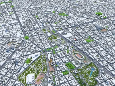 Lima City in Peru 3D model