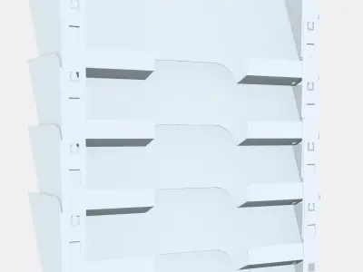 KVISSLE Wall magazine rack Low-poly 3D model