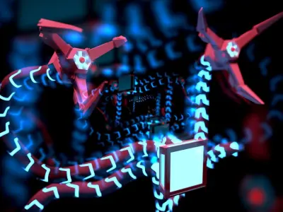 OCTO ROBOTIC TENTACLES 3D model