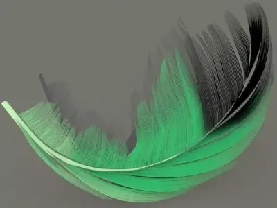 feather 3D model