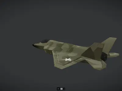 Spacecraft Jet aircraft plane 3dmodel 11 3D model