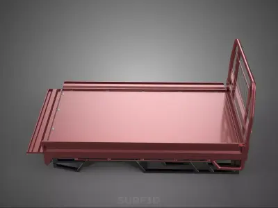 HEADBOARD TAILGATE DROP SIDE LOAD BED BODY DOOR PICKUP TRUCK CAR 3D model