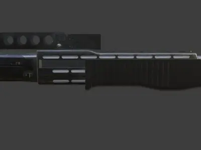 SPAS 12 Shotgun Low-poly 3D model