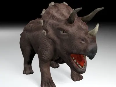 Triceratops dinosaur Low-poly 3D model