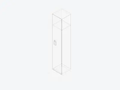 Locker - Resin - Locka - Classic Extra - Single Tier Low-poly 3D model