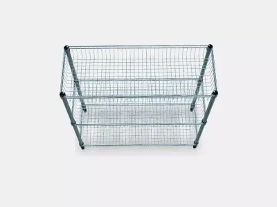 OMAR Regal with 3 baskets Low-poly 3D model