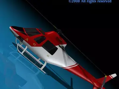 Firefighting helicopter 3D model