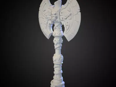 Stylized Axe 12 3D model