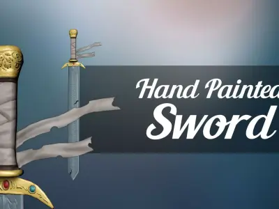 Sword  Light Model Low-poly 3D model