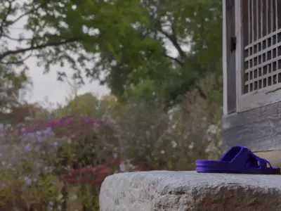 Korean Traditional House Door 3D model