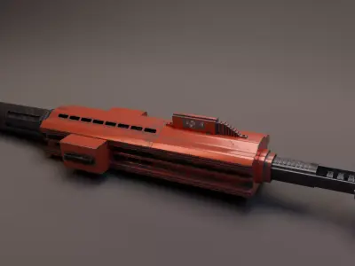 Wall-Mounted Gun 3D model
