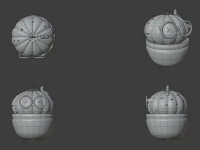 Pinky Cactus Free 3D model