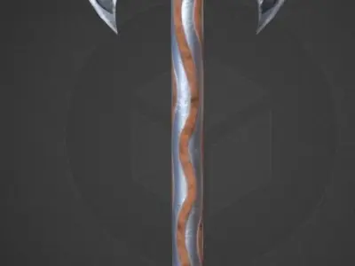 PBR RPG Weapon Collection Set Low-poly 3D model