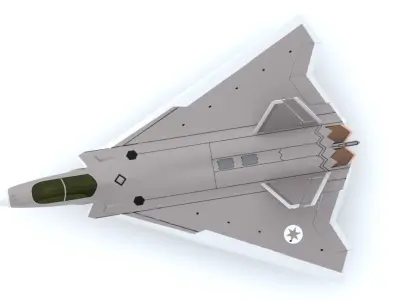 Lockheed Martin FB-22 - STRIKE RAPTOR - Low-poly 3D model