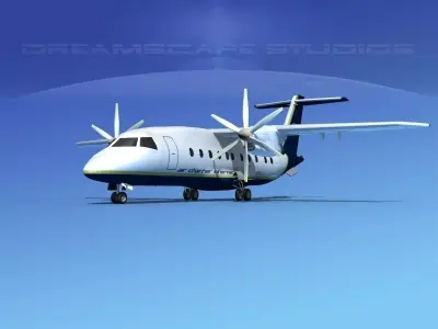 Dornier 328-130 Air Charter Intl 3D model