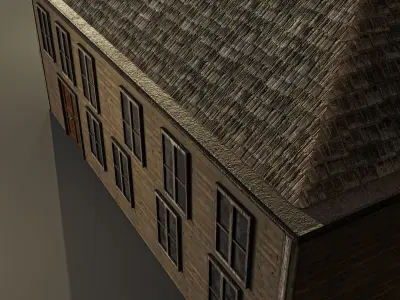 Western Building Low-poly 3D model