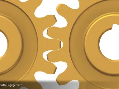 16-Tooth Spur Gear 01 Free 3D print model