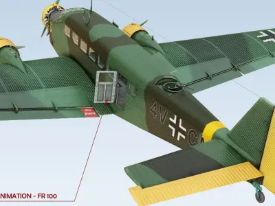 Junkers Ju-52 3D model
