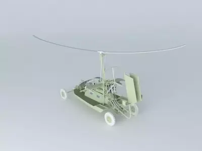ARGO AIRCRAFTS A 76 Gyroraider flying 3D model