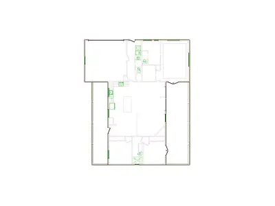 Detailed Exterior Sketch by Interior - 3501-4000 SF - Xactimate 3D model