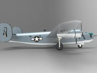 Consolidated B-24 1 3D model