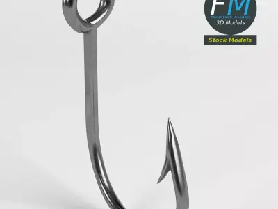 Fish hook 3D model