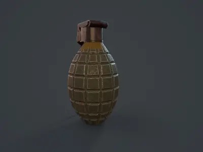  Military Grenade MK2 Low-poly 3D model