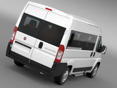 Fiat Ducato Panorama L2H2 2006-2014 3D model