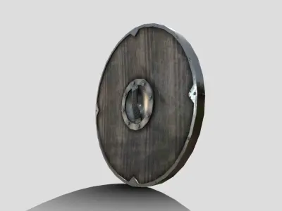 Boromir Shield Low-poly 3D model