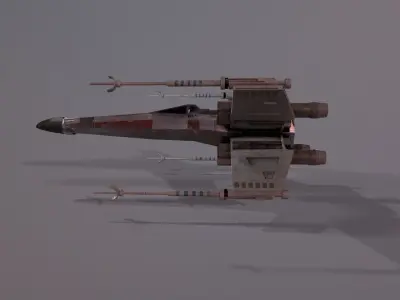 X-Wing Starfighter Star Wars Low-poly 3D model