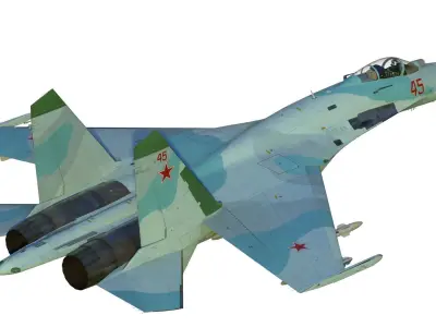 Su-27 Flanker 3D model