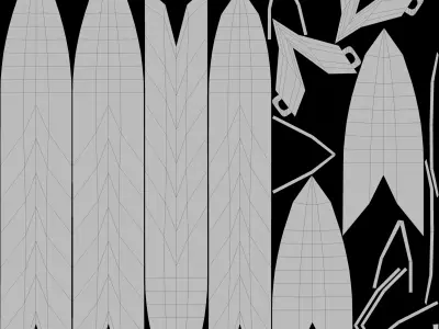 Fantasy Sword 29 With Scabbard 3D Model Low-poly 3D model