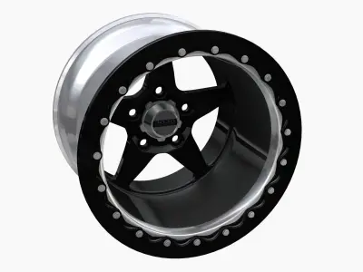 3030 Autosport Launch drag wheel Low-poly 3D model