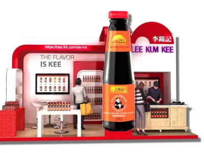 MODEL LEE KUM KEE STAND 3 SIDES 3mX6m 3D model