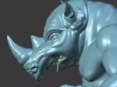 Rhino Mutant Warrior 3D model
