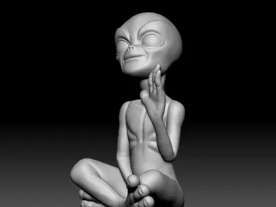 Alien Statue - 030 3D print model