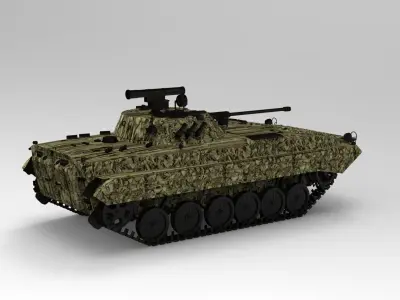 BMP-2 fighting vehicle 3D model