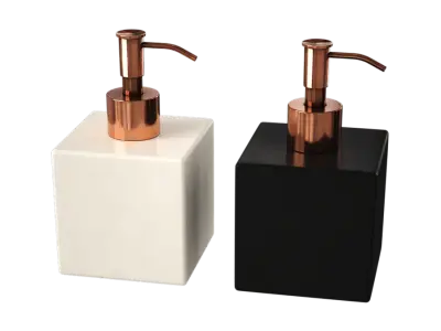  Bathroom Soap Dispenser Set Models, Black &amp; White 