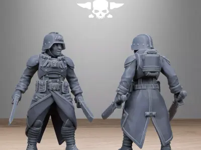 GrimGuard Steel Sisters 3D print model