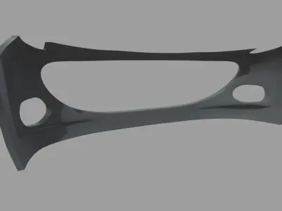 Front Bumper Custom 01 Low-poly 3D model