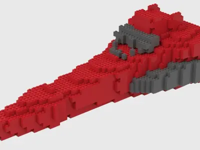 Lego Space Ship 3D model