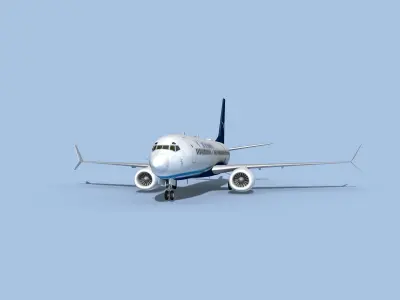 Boeing 737-800 Max Xiamen Airlines 3D model