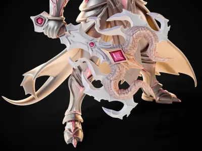 Stylized Sword - Dragonbane Greatsword Oblivion Maw - Game Ready 3D model