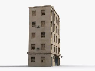 Arab Middle East Building x21 Low-poly 3D model