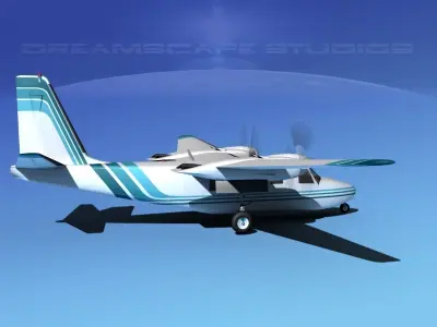 Rockwell Aero Commander 560 V11 3D model