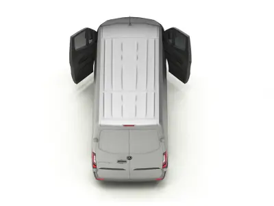 3D van Car Free low-poly 3D model