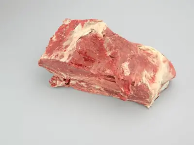 Raw Pork Meat Low-poly 3D model