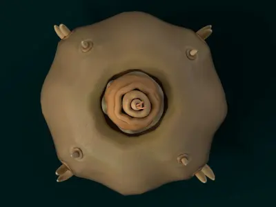 Stylized Alien Pumpkin Low-poly 3D model