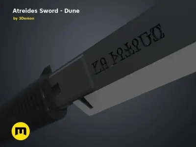 Atreides Sword 3 - Dune 3D print model